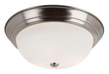 Trans Globe 13718 BN - 2LT FLUSH-MED-WHITE FROST GLAS